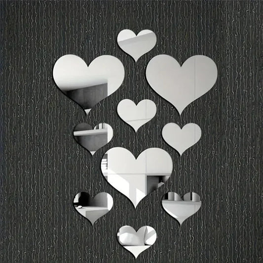 1 Set Acrylic LOVE Decorative Mirrors Wall Sticker
