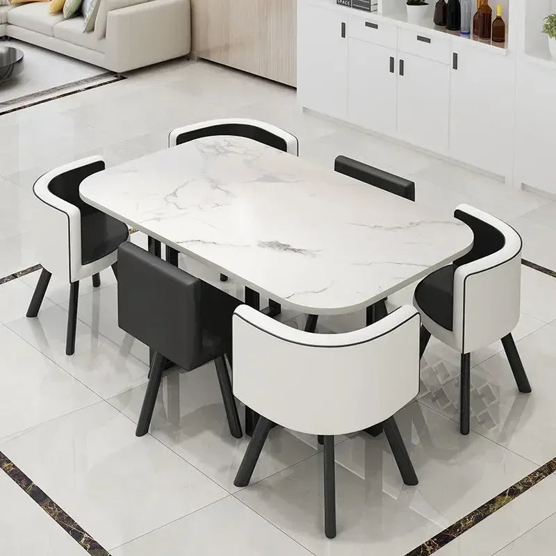 Simple Round Table and Chair Set