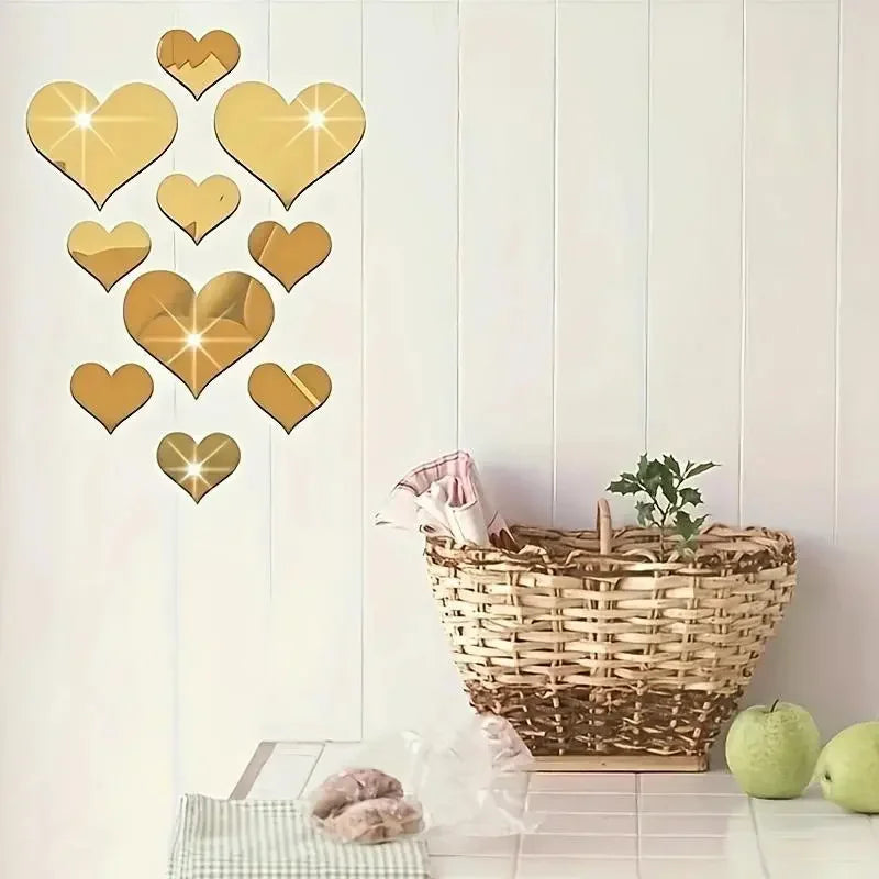 1 Set Acrylic LOVE Decorative Mirrors Wall Sticker