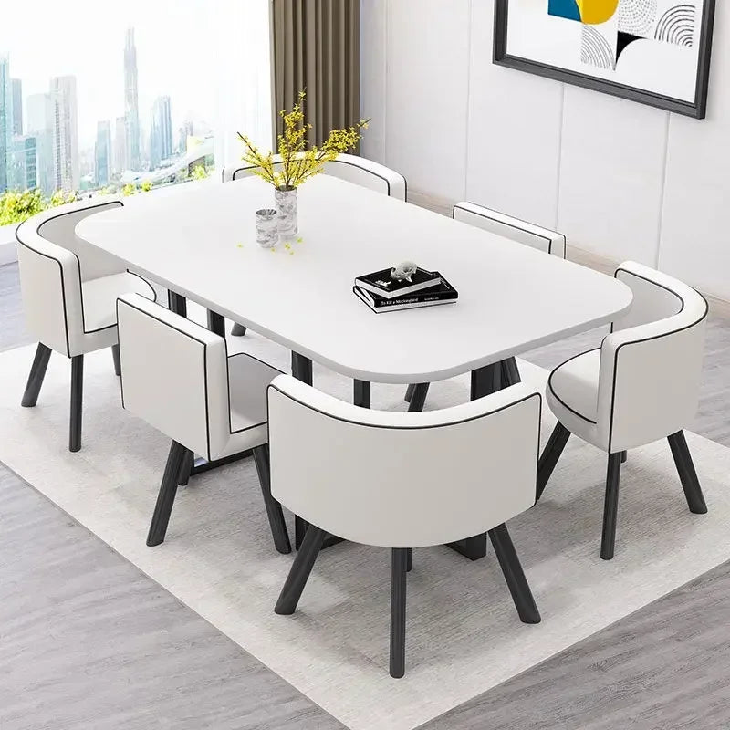 Simple Round Table and Chair Set
