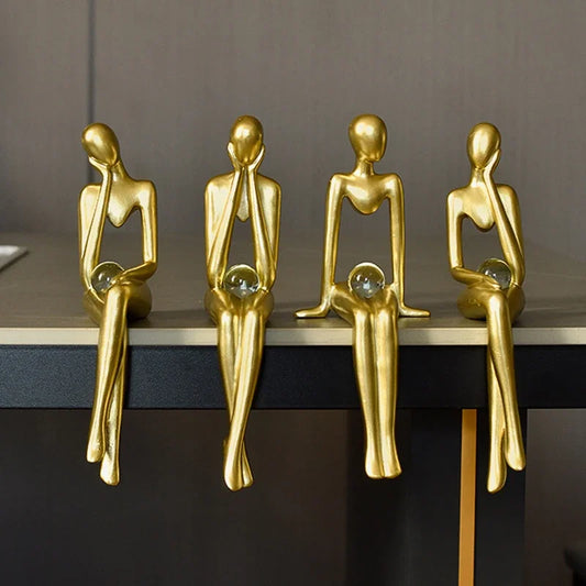 Modern Art Thinker Statue Resin Sculpture