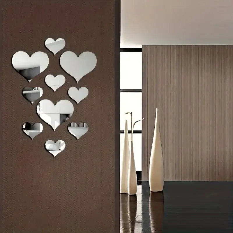 1 Set Acrylic LOVE Decorative Mirrors Wall Sticker