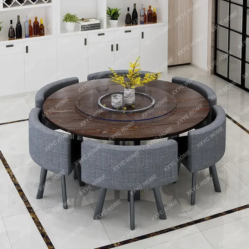 Simple Round Table and Chair Set