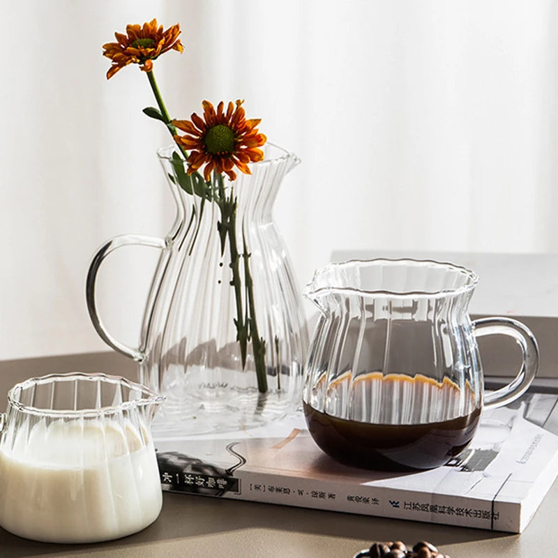 Transparent Borosilicate Glass Pitcher