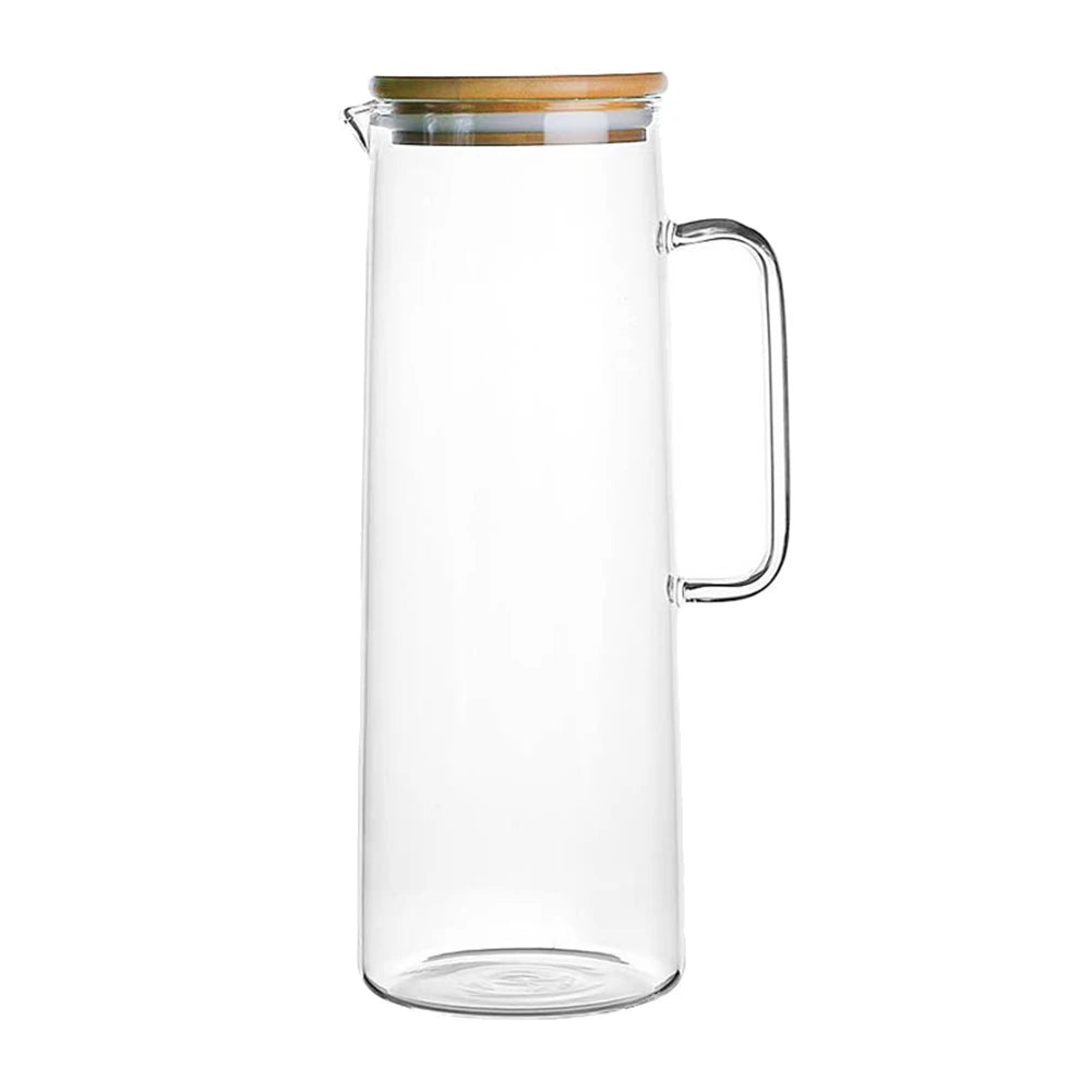 1.7L Glass Water Pitcher with Handle
