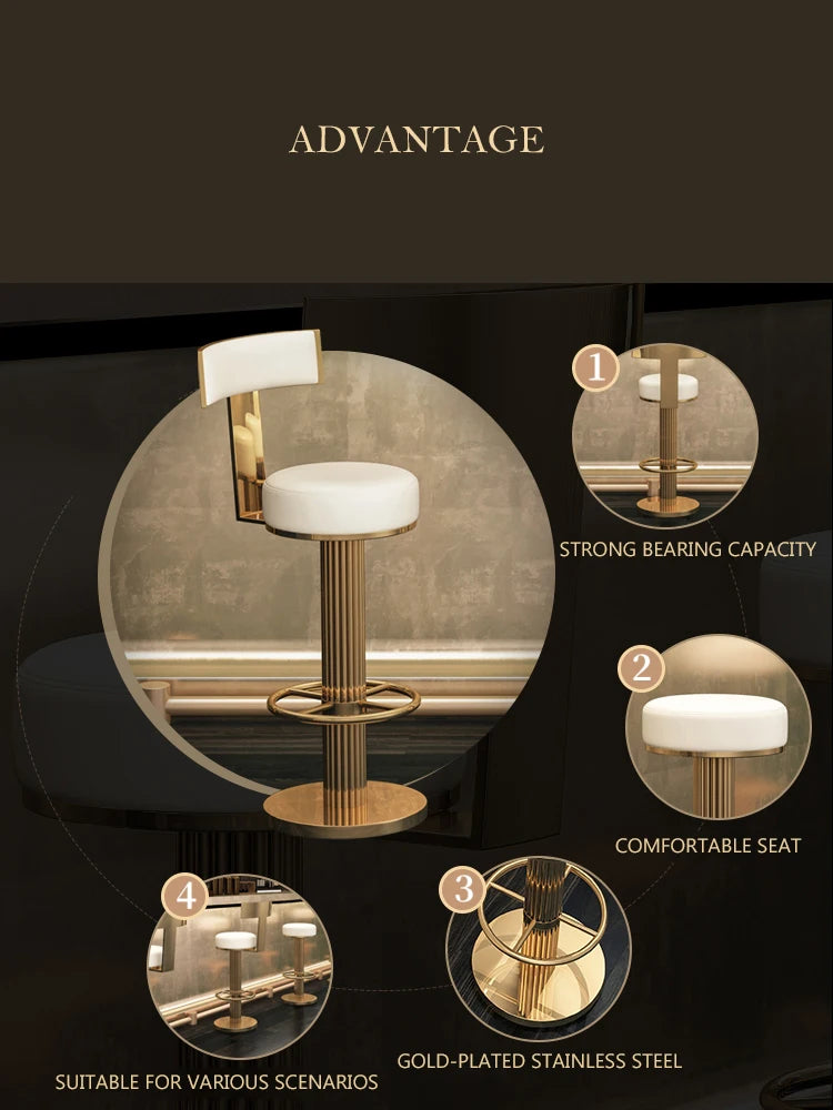 Adjustable Swivel Barstool