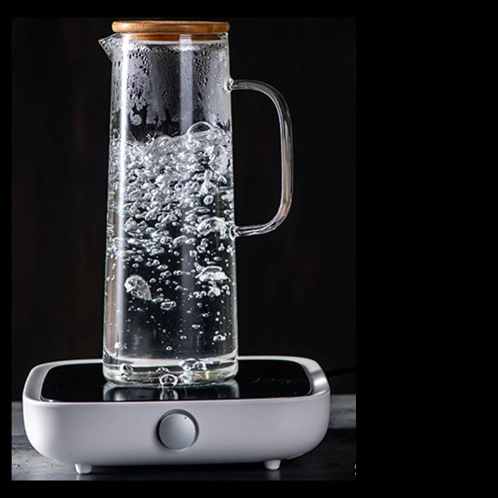 1.7L Glass Water Pitcher with Handle