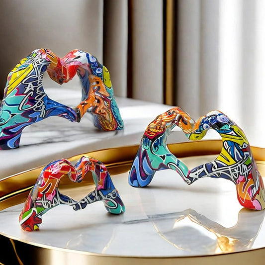 Nordic Heart Gesture Sculpture