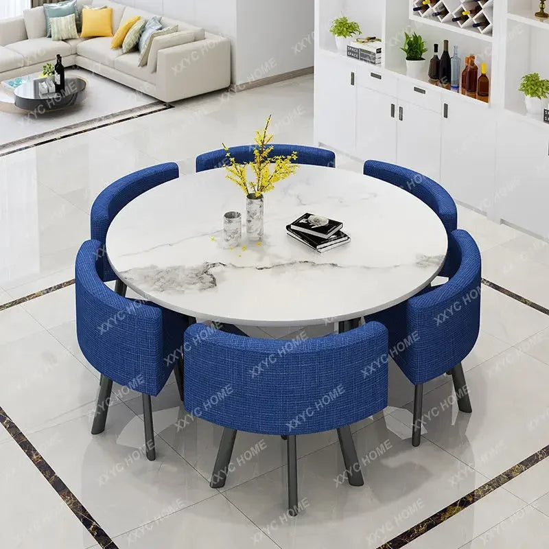 Simple Round Table and Chair Set
