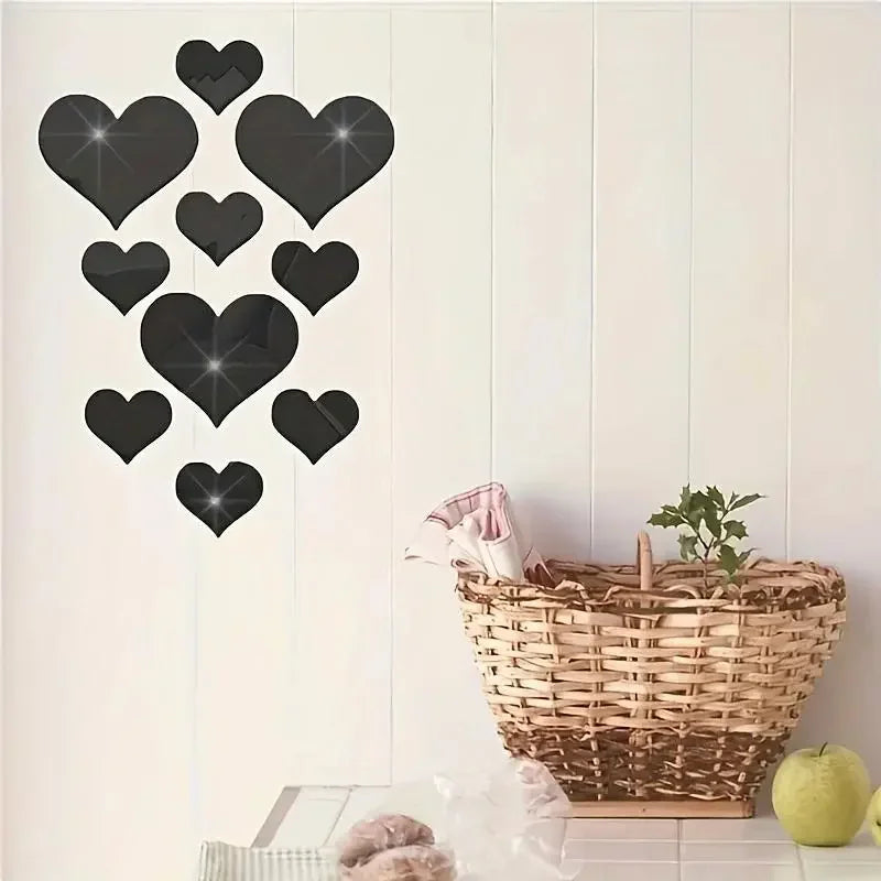 1 Set Acrylic LOVE Decorative Mirrors Wall Sticker