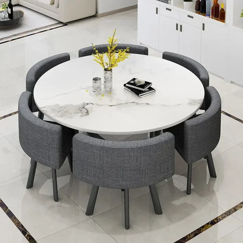 Simple Round Table and Chair Set