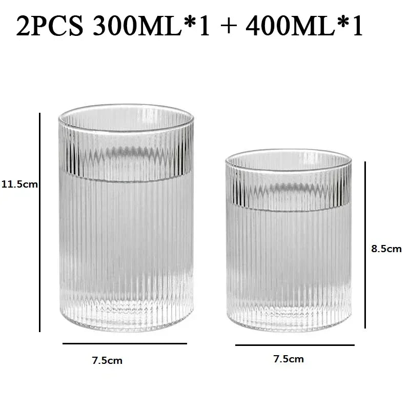 Striped Heat-Resistant Glass