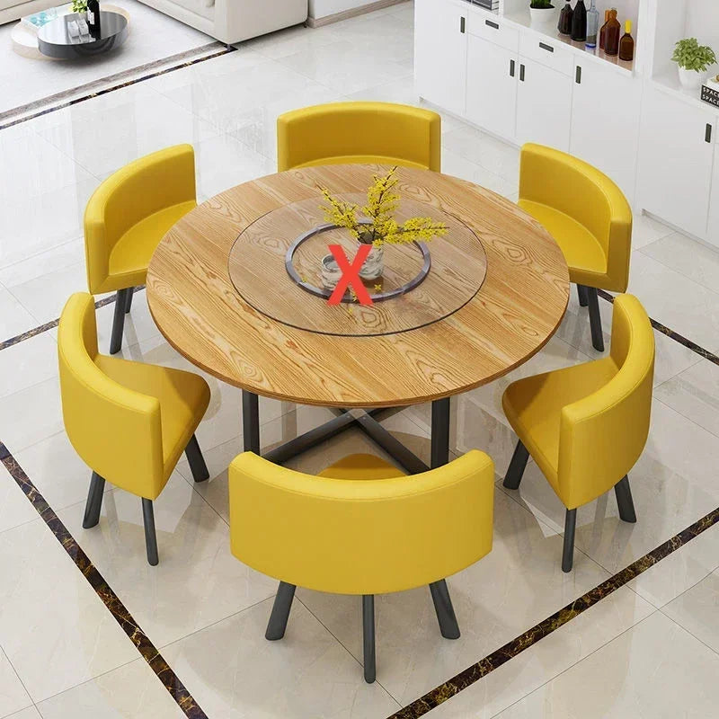 Simple Round Table and Chair Set