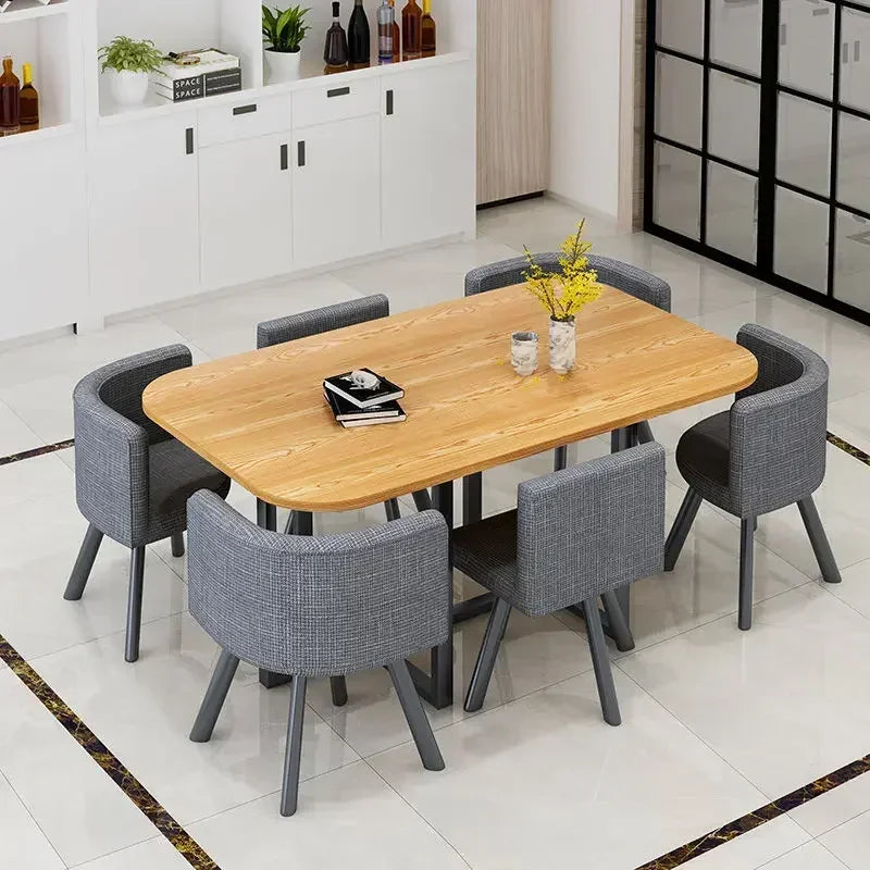 Simple Round Table and Chair Set