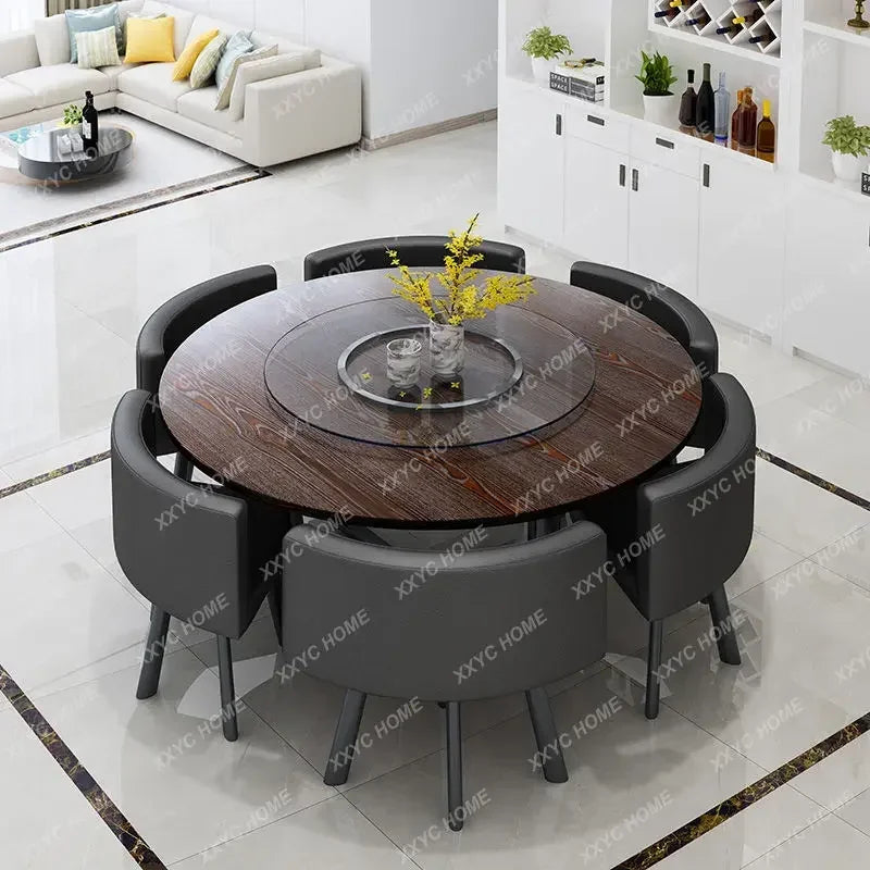 Simple Round Table and Chair Set