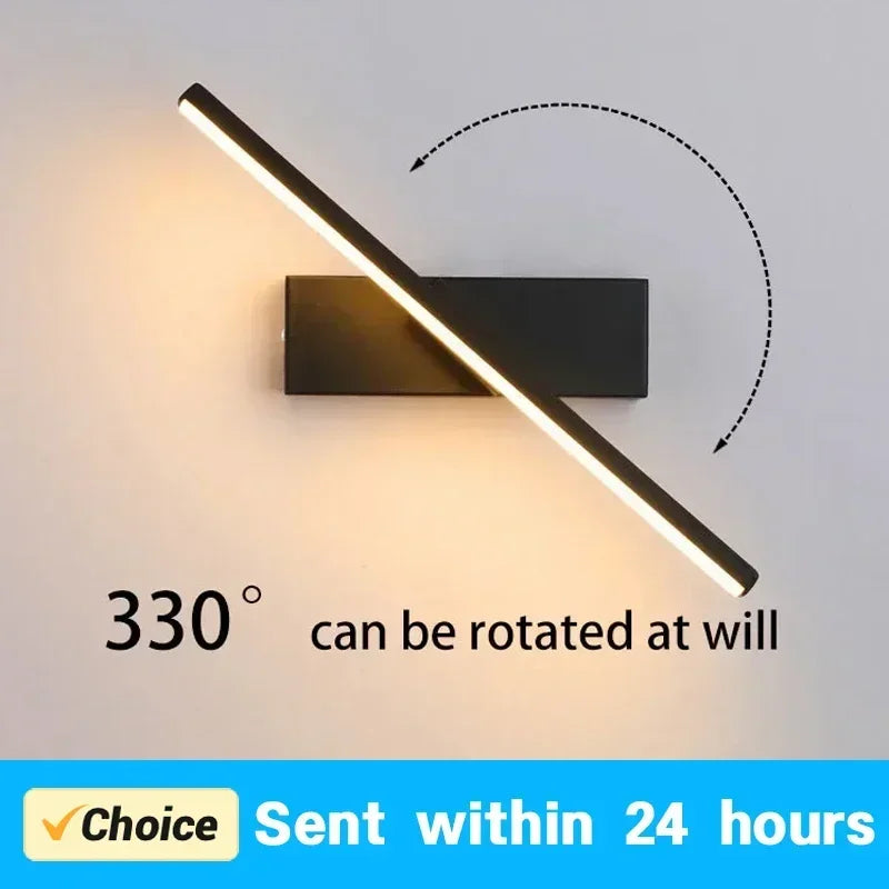"Modern Rotatable LED Wall Mirror Light

"