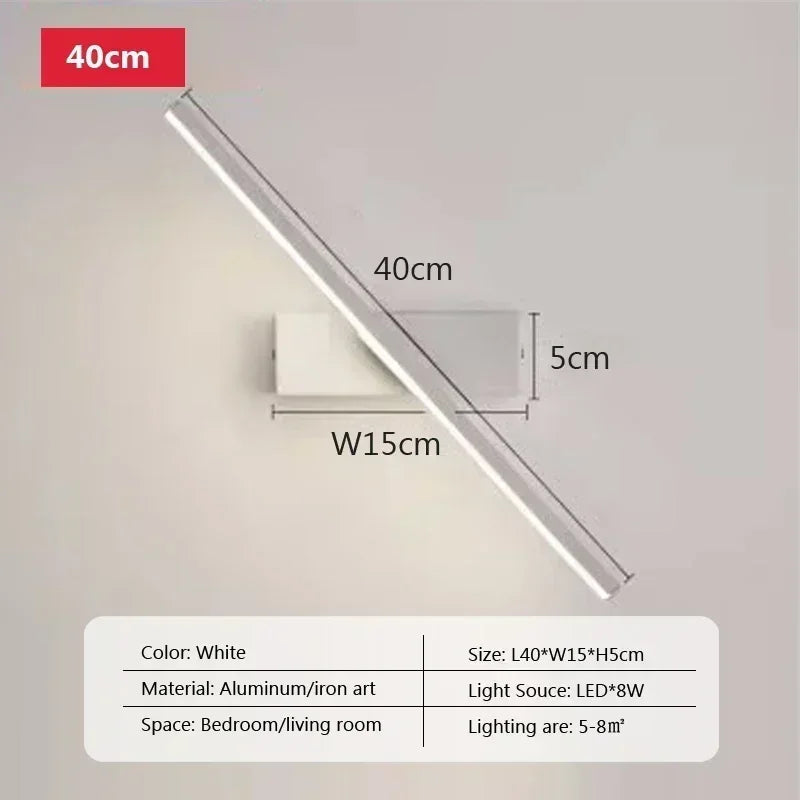 "Modern Rotatable LED Wall Mirror Light

"