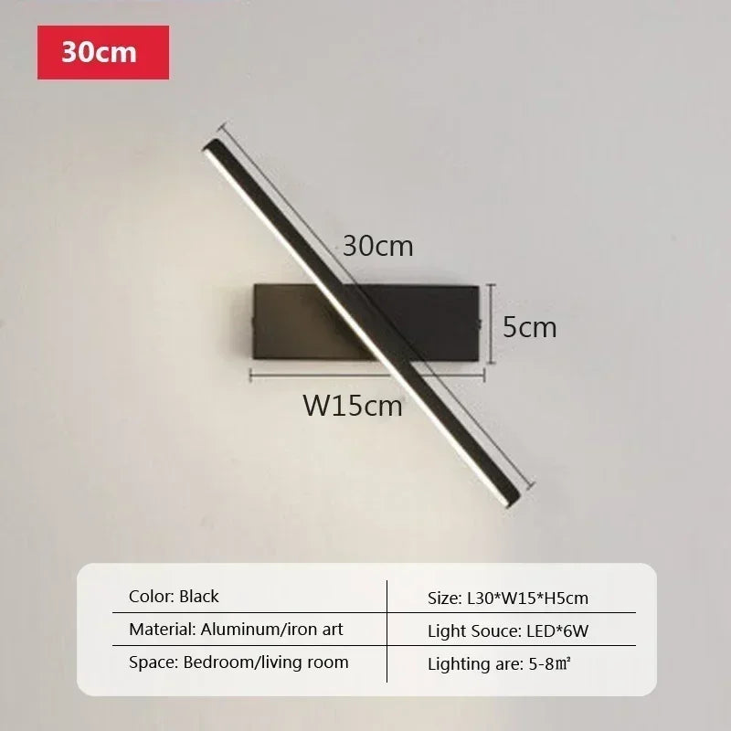 "Modern Rotatable LED Wall Mirror Light

"