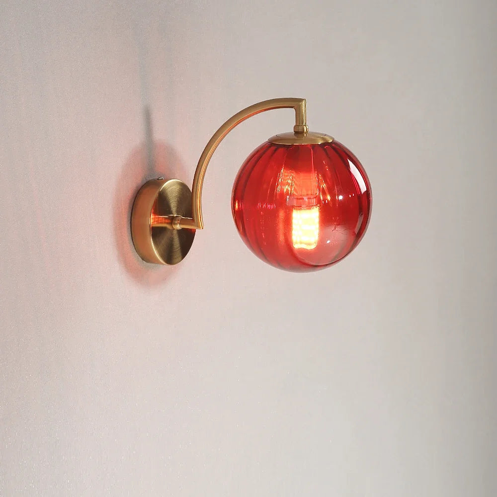 Modern Nordic LED Glass Wall Lamp