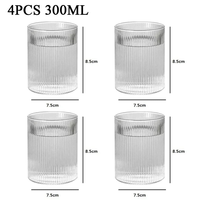 Striped Heat-Resistant Glass