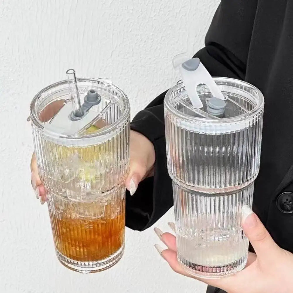 Non-slip Tumbler With Straw
