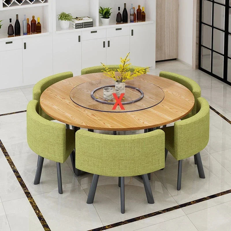 Simple Round Table and Chair Set