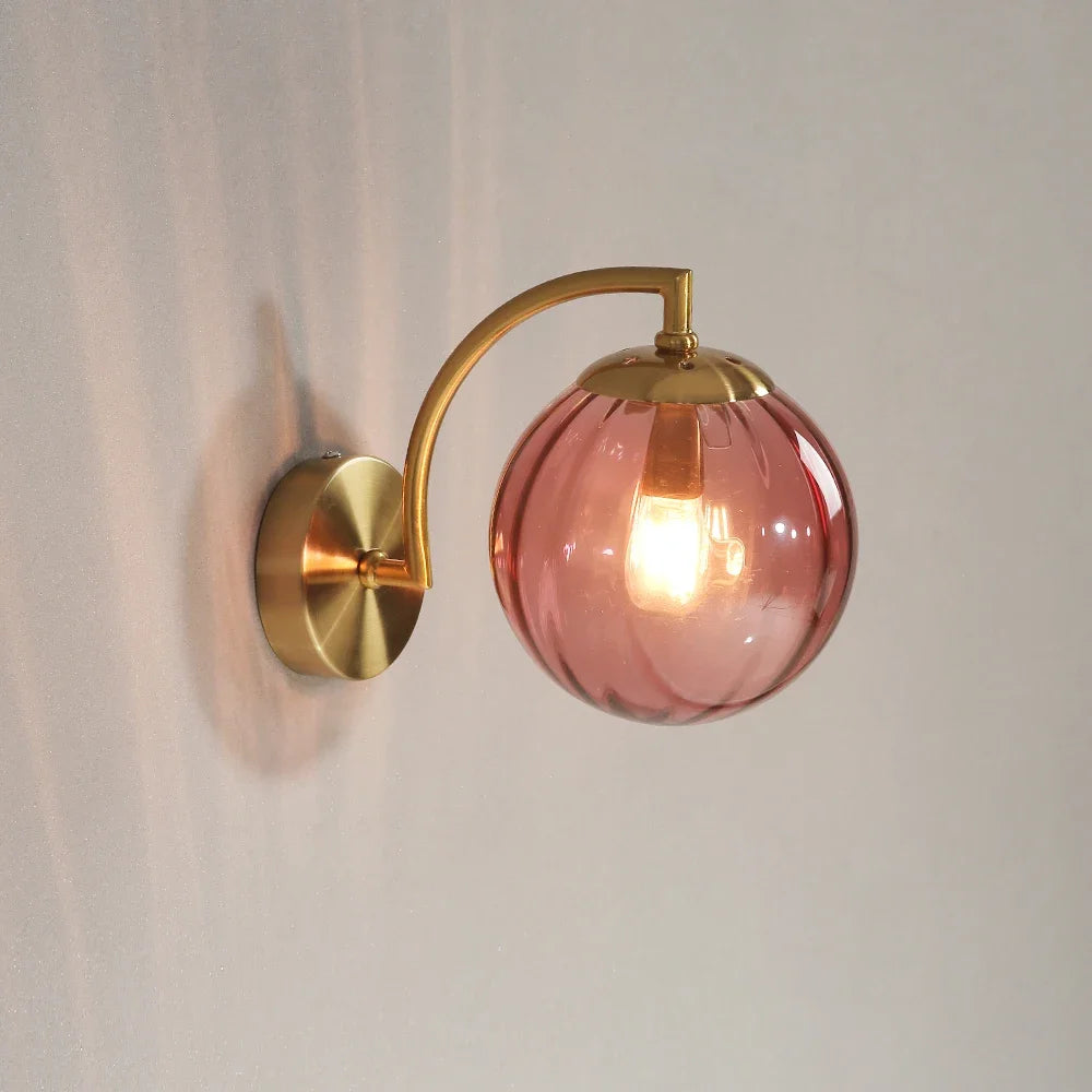 Modern Nordic LED Glass Wall Lamp