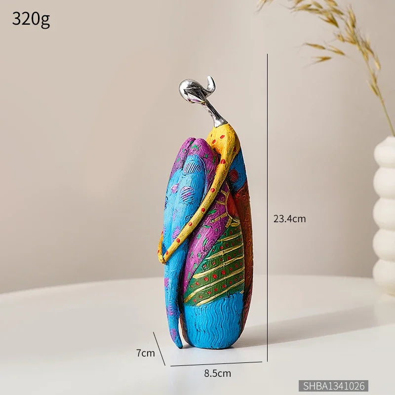 Colourful Woman Resin Statue