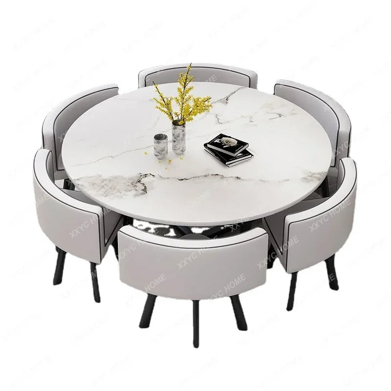 Simple Round Table and Chair Set