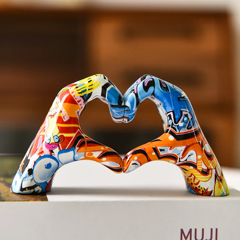 Nordic Heart Gesture Sculpture