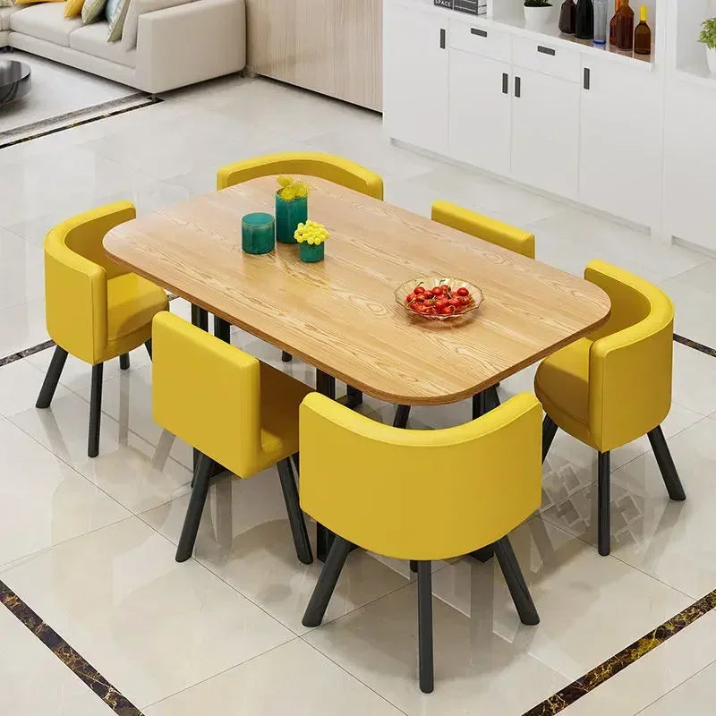 Simple Round Table and Chair Set