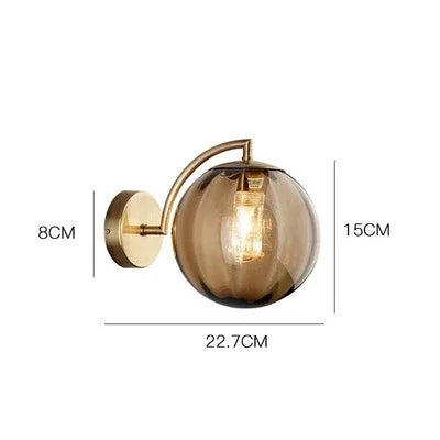 Modern Nordic LED Glass Wall Lamp