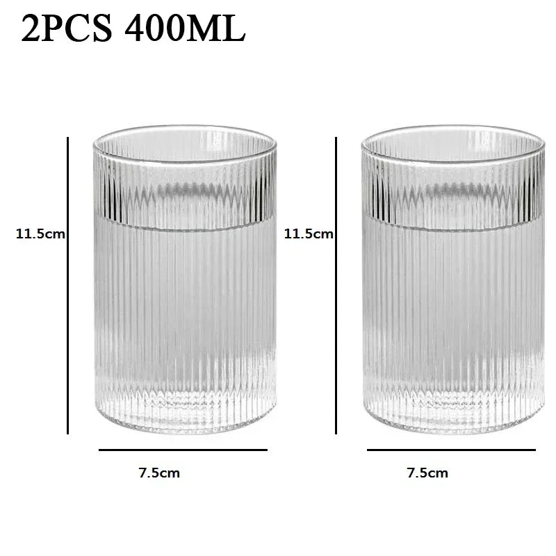Striped Heat-Resistant Glass