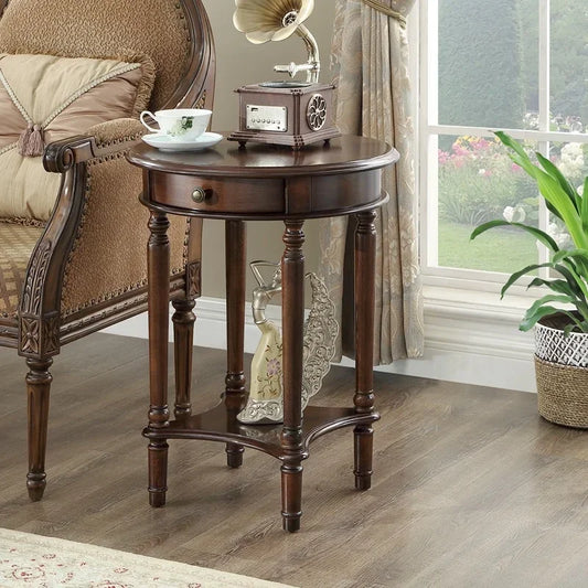 Solid Wood Round Coffee Table