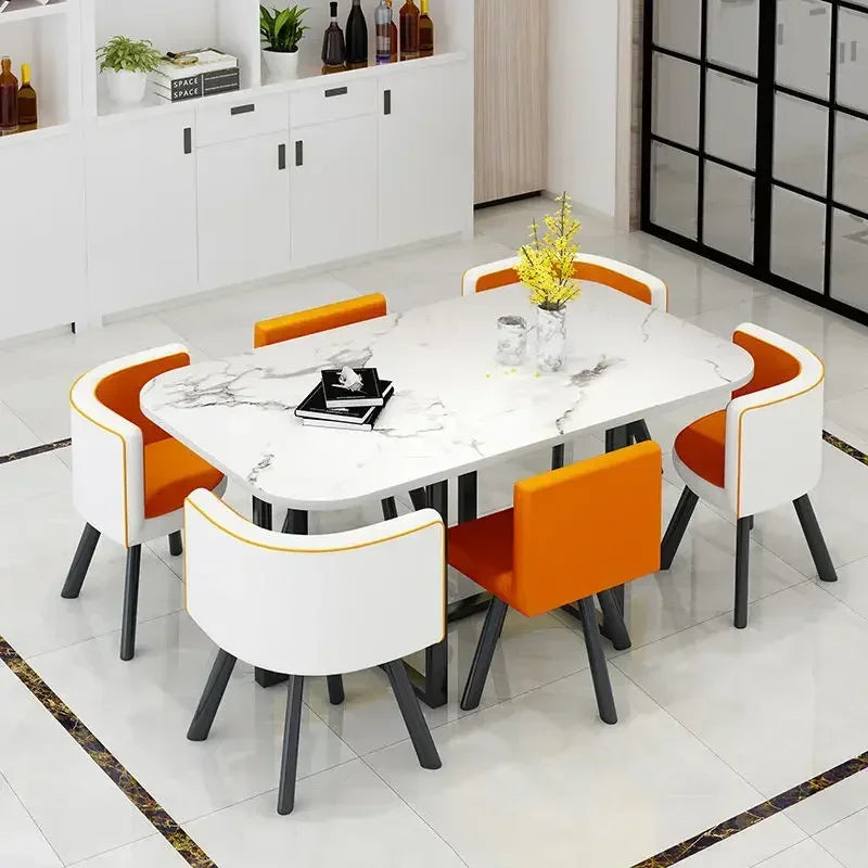 Simple Round Table and Chair Set